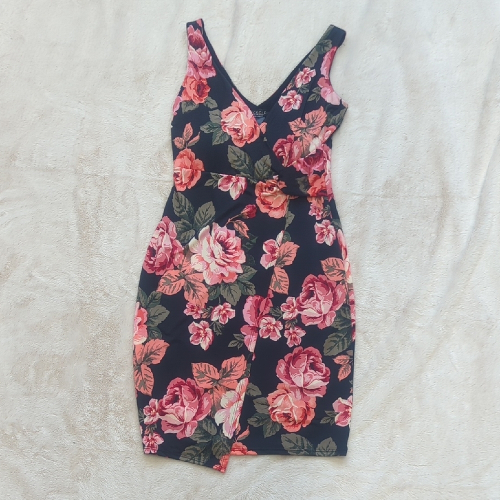 Joe & Elle Pink Floral Mini Dress